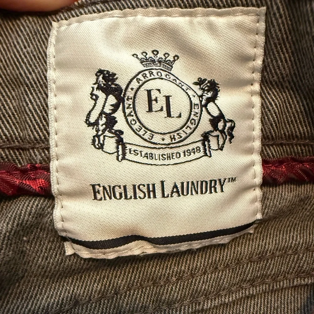 English Laundry Brown/Gray Denim Trousers 40/32